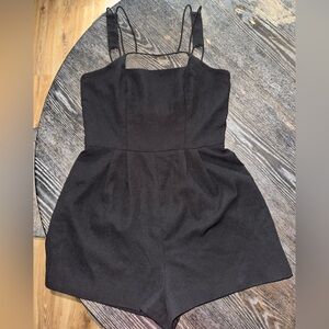 KEEPSAKE Black Sleeveless Square Neck Sundress - Small